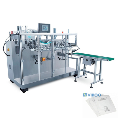 เครื่องบรรจุหน้ากากความเร็วสูงการควบคุม PLC การทำงานของหน้าจอสัมผัส LCD