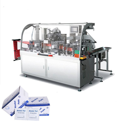 120bags / Min Wet Wipes เครื่องบรรจุภัณฑ์ OPP Film เครื่องเช็ดแอลกอฮอล์