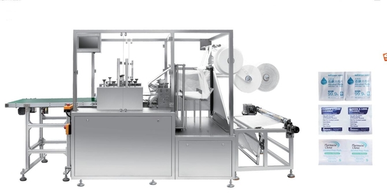 เครื่องบรรจุแอลกอฮอล์ 47 * 50 มม. 1000 ชิ้น / นาที Automatic Medical