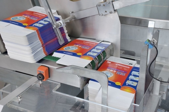 120pcs / Min เครื่องบรรจุยา 4 พับ Tube Cartoning Machine