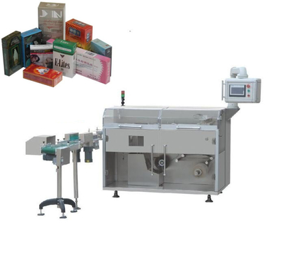 อัตโนมัติกล่องเครื่องสําอางเครื่องสําอาง Overwrapping Cellophane เครื่องผูกหนัง
