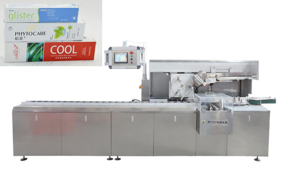 สบู่บาร์แนวตั้งเครื่อง Cartoning อัตโนมัติ 1.5kw กล่องบรรจุภัณฑ์กล่อง