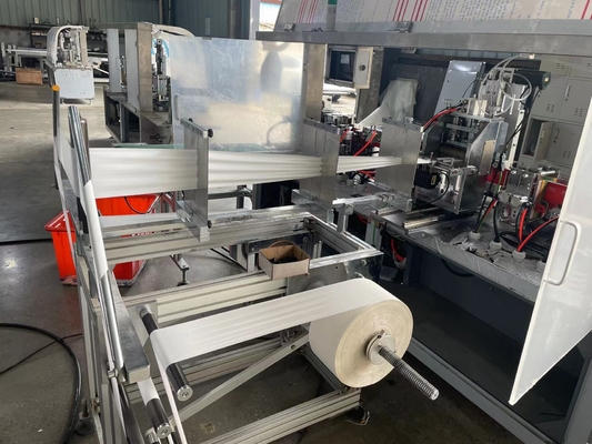 Easy Carry Single Sachet 4 Side Seal Wet Wipes Alcohol Swab Pad Making Machine. เครื่องบรรจุ