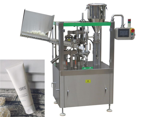 Facial Cleanser Tube Filling Sealing Machine สำหรับท่ออ่อน 3KW 250ml
