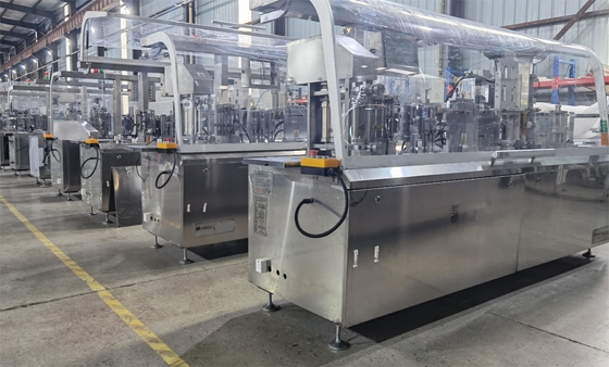 PLC ควบคุมอัตโนมัติเครื่องบรรจุซองเดียวทิชชู่เปียก, เครื่องบรรจุแอลกอฮอล์ Swabs