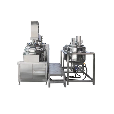 เครื่องจักรผสมสารเคมี 200-500l Creams Homogenizer Ointment Vacuum Emulsifying Emulsifier Mixer Cosmetic Cream Making