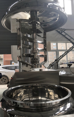 มายอเนสผิวขาวสีผม สีครีมเครื่องสําอาง เครื่องทําเครื่องผสม homogenizer วัคูม เครื่องผสม emulsifying