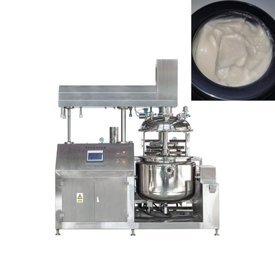 304/316L ถังผสม วัคูมเหลว emulsify homogenizer ถังที่มีไฟฟ้าการทําความร้อน เครื่องทําครีมหน้าน้ํายาร่างกาย
