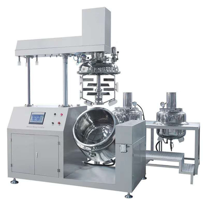 อัตโนมัติแวกลื่น homogenizer เครื่อง emulsifying สําหรับ 300L ครีมหน้าเครื่องสําอาง