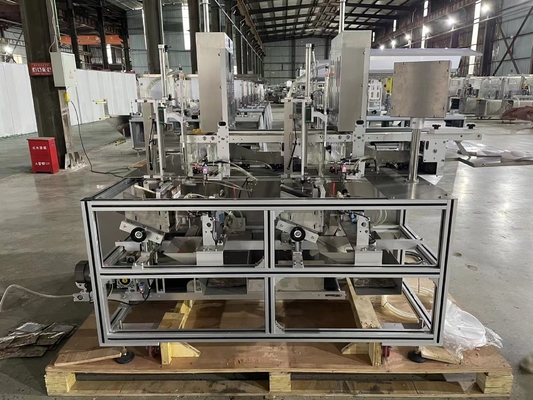 1.2KW พอกหน้าตัดพับเครื่องบรรจุ 0.6MPA นอนวูฟเวนอัตโนมัติ