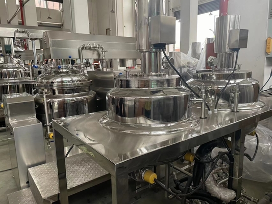 เครื่องทําสบู่เหลวทางเคมี เครื่องผสม homogenizer เครื่องทําความสะอาด เครื่องทําความร้อน สแตนเลส