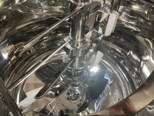 เครื่องทําสบู่เหลวทางเคมี เครื่องผสม homogenizer เครื่องทําความสะอาด เครื่องทําความร้อน สแตนเลส