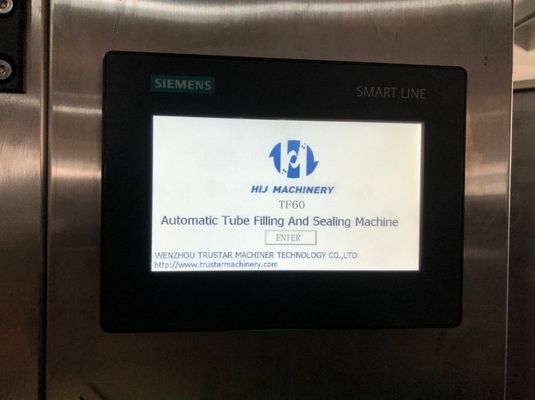 เครื่องบรรจุและปิดฝาหลอดพลาสติกอ่อนอัตโนมัติ อลูมิเนียม เครื่องสำอาง หลอดครีม หลอดยาสีฟัน เครื่องบรรจุหลอด