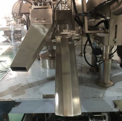 เครื่องบรรจุและปิดฝาหลอดพลาสติกอ่อนอัตโนมัติ อลูมิเนียม เครื่องสำอาง หลอดครีม หลอดยาสีฟัน เครื่องบรรจุหลอด