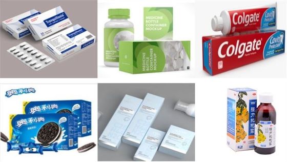 เครื่องบรรจุกล่องตุ่มแบบต่อเนื่อง 1 พับ 180L / นาที