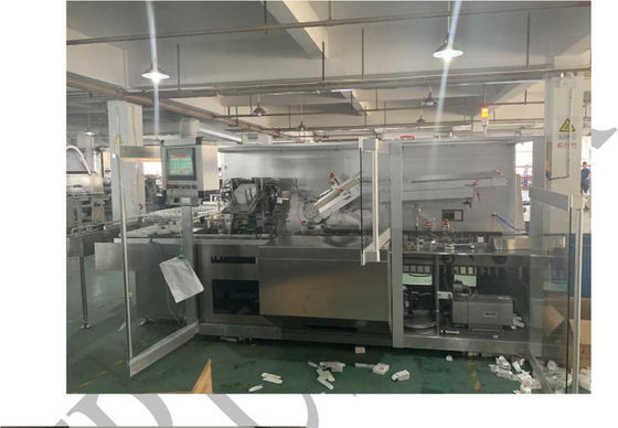 AISI304 เครื่องบรรจุกล่องอัตโนมัติ 120 กล่อง/Min Encasing